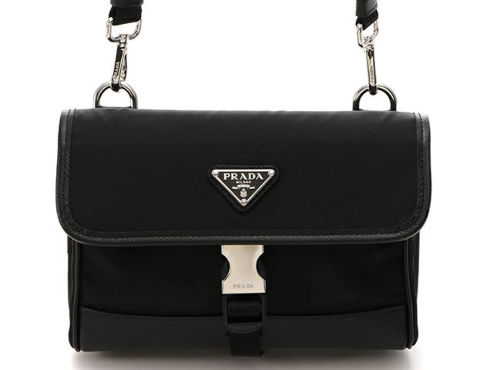 Prada Saffiano Shoulder Bag Black SS